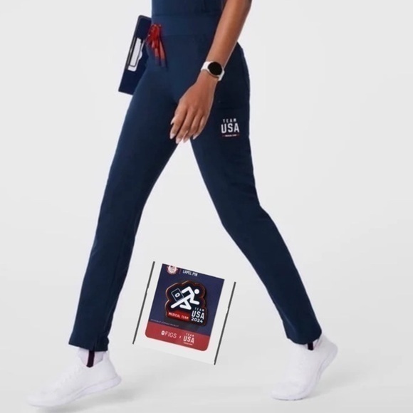 FIGS x Team USA High Waisted Scrub Pants
NEW M
LIMITED EDITION 
Team USA +Pin - Picture 1 of 14
